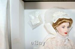 Princess Grace Kelly Bride Wedding Porcelain Doll Franklint Mint NRFB NEW! Mint
