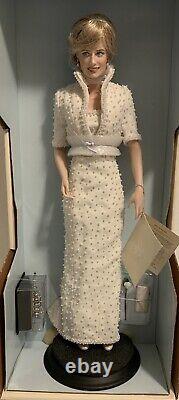 Princess Kate Porcelain Bride Doll. & Princess Diana LOT OF 2 FRANKLYN DANBURY