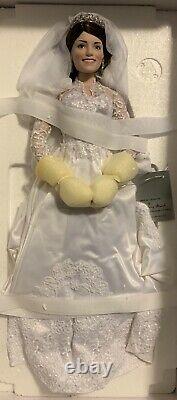 Princess Kate Porcelain Bride Doll. & Princess Diana LOT OF 2 FRANKLYN DANBURY