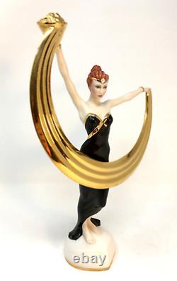 Promise of Gold Franklin Mint Art Deco Figurine Sculpture 12 1/4 Excellent