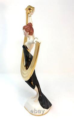 Promise of Gold Franklin Mint Art Deco Figurine Sculpture 12 1/4 Excellent