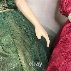 Qty (12) 1988 Franklin Mint Heirloom Porcelain Birthstone Gemstone Doll Set