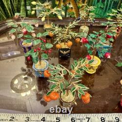 RARE Complete Set of 12 Franklin Mint House of Faberge Imperial Trees 1991 COA