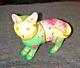 RARE FAMILLE ROSE Cat The Curio Cat Collection by Franklin Mint