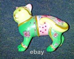 RARE FAMILLE ROSE Cat The Curio Cat Collection by Franklin Mint