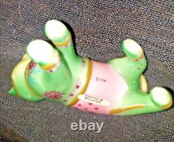 RARE FAMILLE ROSE Cat The Curio Cat Collection by Franklin Mint