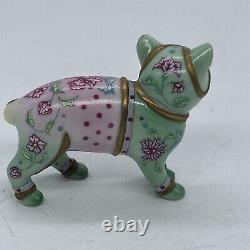 RARE FAMILLE ROSE Cat The Curio Cat Collection by Franklin Mint Excellent