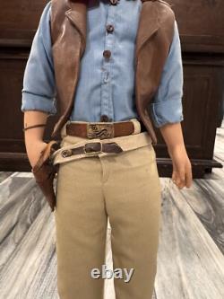 RARE FRANKLIN MINT 1990s JOHN WAYNE COWBOY HEIRLOOM 20 INCH PORCELAIN DOLL