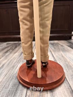 RARE FRANKLIN MINT 1990s JOHN WAYNE COWBOY HEIRLOOM 20 INCH PORCELAIN DOLL