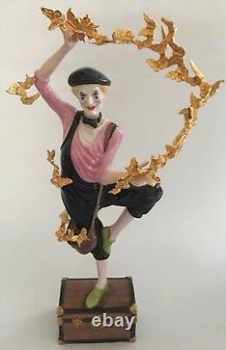 RARE FRANKLIN MINT CLOWN OF THE GOLDEN BUTTERFLIES FIGURINE 1991 It/287