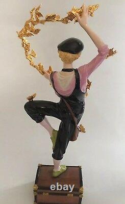 RARE FRANKLIN MINT CLOWN OF THE GOLDEN BUTTERFLIES FIGURINE 1991 It/287