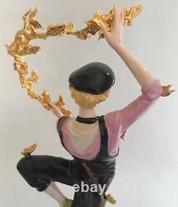 RARE FRANKLIN MINT CLOWN OF THE GOLDEN BUTTERFLIES FIGURINE 1991 It/287