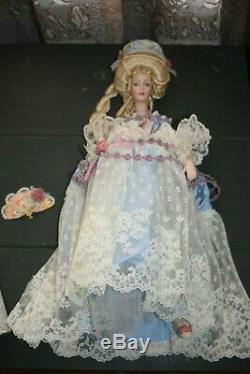 RARE Franklin Heirloom Marie Antoinette Collectible Porcelain Doll