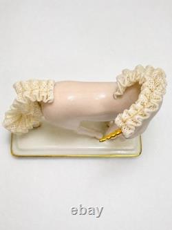 RARE Franklin Mint David Cornell Porcelain Lace Unicorn TFM 1991 Gold