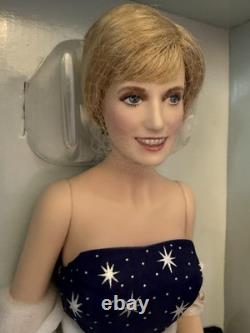 RARE Franklin Mint Diana Porcelain Portrait Doll
