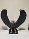 RARE- Franklin Mint Falcon of The Nile Black Porcelain Statue Egypt Gold