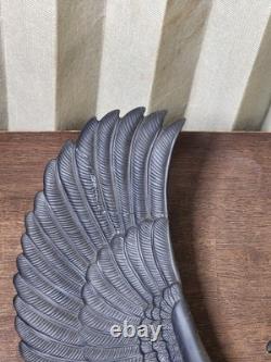 RARE-Franklin Mint Falcon of The Nile Black Porcelain Statue Egypt Gold VTG 24KT