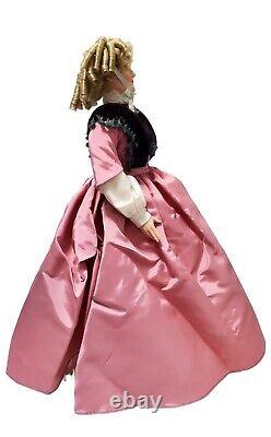 RARE Franklin Mint Heirloom Gone with the Wind Aunt Pittypat Doll wearing Pink D