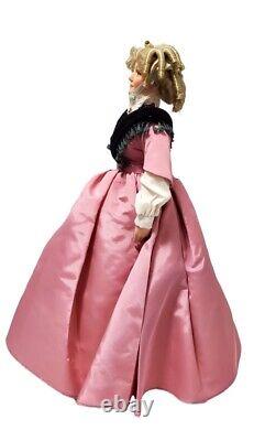 RARE Franklin Mint Heirloom Gone with the Wind Aunt Pittypat Doll wearing Pink D