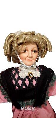 RARE Franklin Mint Heirloom Gone with the Wind Aunt Pittypat Doll wearing Pink D