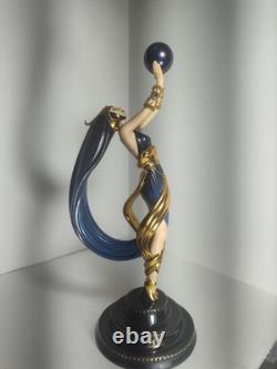 RARE Franklin Mint House of ERTE Figurine THE GLOBE