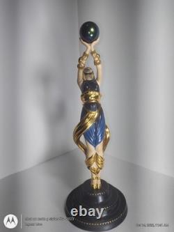 RARE Franklin Mint House of ERTE Figurine THE GLOBE