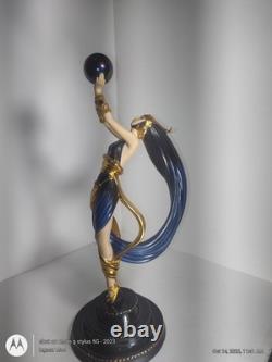 RARE Franklin Mint House of ERTE Figurine THE GLOBE