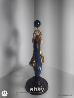 RARE Franklin Mint House of ERTE Figurine THE GLOBE