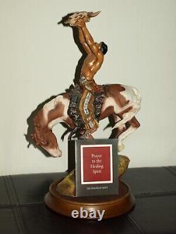 RARE Franklin Mint Prayer to the Healing Spirit Sculpture Statue by Buck McCain