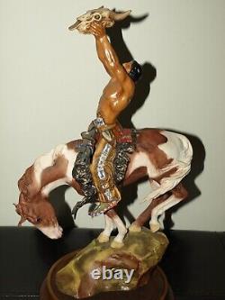 RARE Franklin Mint Prayer to the Healing Spirit Sculpture Statue by Buck McCain