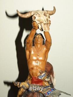 RARE Franklin Mint Prayer to the Healing Spirit Sculpture Statue by Buck McCain