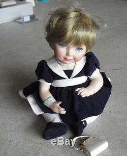 RARE Franklin Mint Prototype Princess Diana Jointed Porcelain Baby Doll LOOK