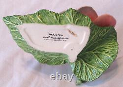 RARE Porcelain Begonia, Ronald V. Ruykevelt, Franklin Mint, Delicate Floral 1989