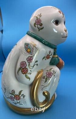 RARE The Imperial Monkey Of Satsuma Fine Porcelain 1988 Franklin Mint