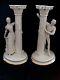 ROMEO AND JULIET FRANKLIN MINT Figures Candelstics Bisque Porcelain