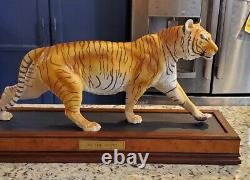 Rare 1988 Franklin Mint Bengal Tiger On The Prowl 22 Long Stunning