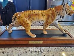 Rare 1988 Franklin Mint Bengal Tiger On The Prowl 22 Long Stunning