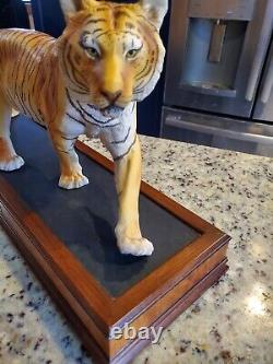 Rare 1988 Franklin Mint Bengal Tiger On The Prowl 22 Long Stunning