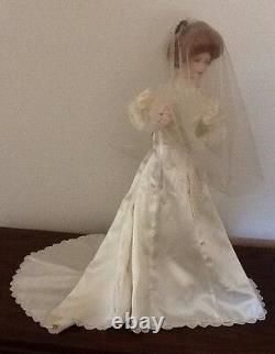 Rare 1988 Franklin Mint Victorian Bride Gibson Doll 23 green eyes Porcelain COA