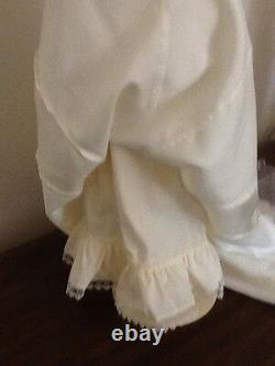 Rare 1988 Franklin Mint Victorian Bride Gibson Doll 23 green eyes Porcelain COA