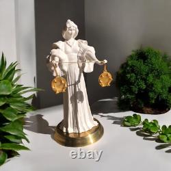 Rare 1989 The Tambourine Dance Franklin Mint Statue Bisque Porcelain Figurine