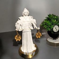 Rare 1989 The Tambourine Dance Franklin Mint Statue Bisque Porcelain Figurine