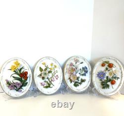 Rare Franklin MintALL FOUR SEASONS Floral Porcelain Plates Maureen Jensen 1982