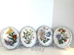 Rare Franklin MintALL FOUR SEASONS Floral Porcelain Plates Maureen Jensen 1982