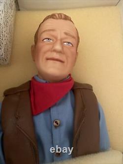 Rare Franklin Mint 1990 John Wayne Cowboy Heirloom 21 Inch Porcelain Doll