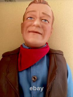 Rare Franklin Mint 1990 John Wayne Cowboy Heirloom 21 Inch Porcelain Doll