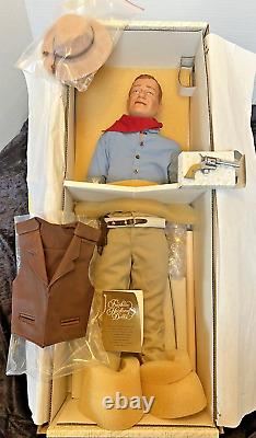 Rare Franklin Mint 1990 John Wayne Cowboy Heirloom 21 Inch Porcelain Doll New