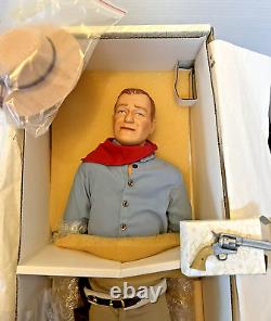 Rare Franklin Mint 1990 John Wayne Cowboy Heirloom 21 Inch Porcelain Doll New