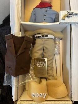 Rare Franklin Mint 1990 John Wayne Cowboy Heirloom 21 Inch Porcelain Doll New