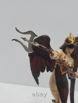 Rare Franklin Mint Dark Angel Of Destiny Procelain Statue Brom 9.5 As Is